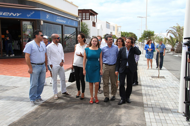 Inauguración de la Zona Comercial Abierta de Playa Honda
