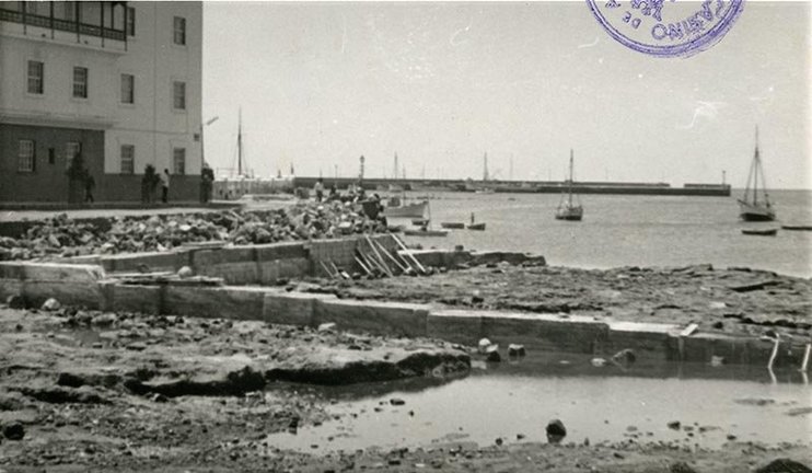 135 x 80 mm.14 de junio de 1959 Antiguo Muelle de la Pescadería