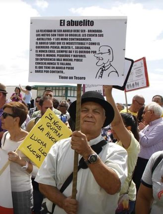 Manifestación en apoyo a los pensionistas 6