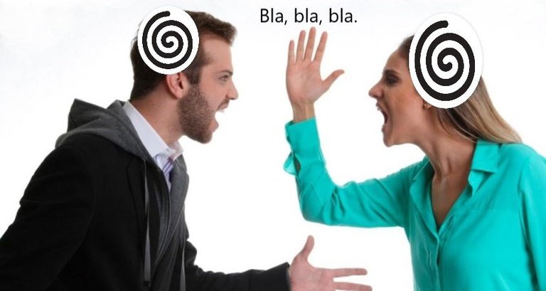discusion entre hombre y mujer