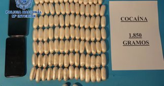 100 cápsulas de cocaína en el aeropuerto de Guasimeta