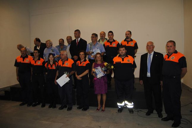 Miembros de Protección Civil de Guía