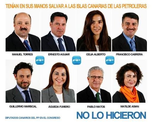 Diputados contra Canarias