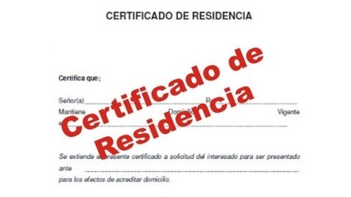 Certificado de Residencia