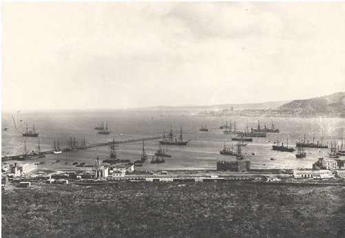 Foto antigua del Puerto de La Luz