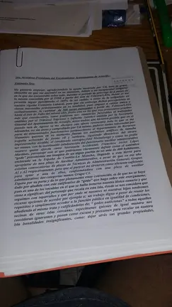 Escrito de Denuncia contra el ex-Secretario