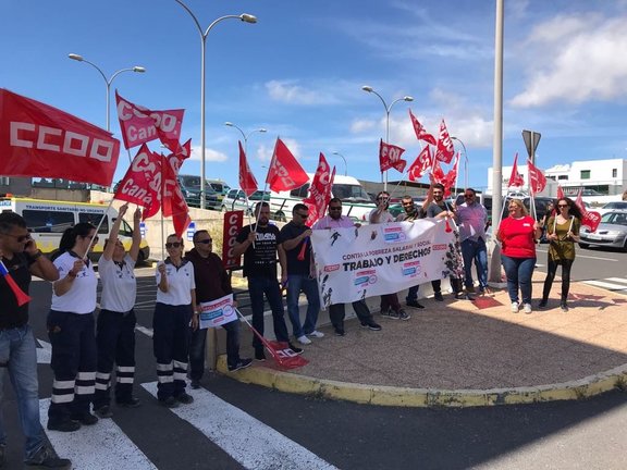 Huelga en el sector de ambulancias en Lanzarote 2