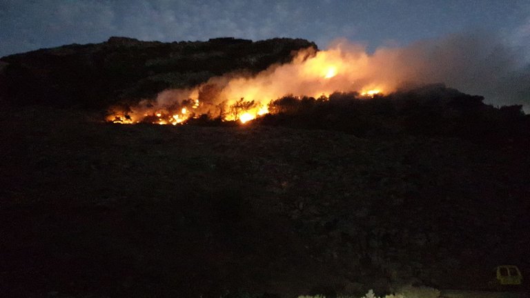 Incendio en Haría