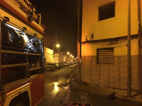 Incendio en una vivienda de la calle Blasco Ibáñez