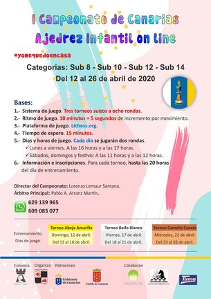 I Campeonato Insular de Ajedrez Online