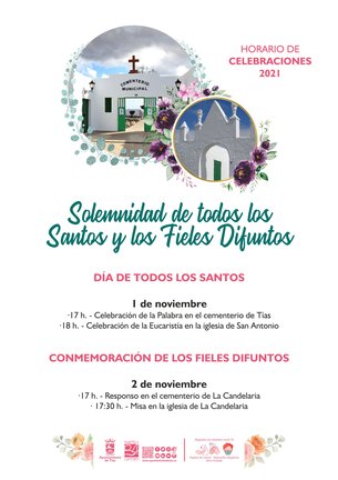 1 nov Festividad de los todos los Santos y Fieles Difuntos  2021