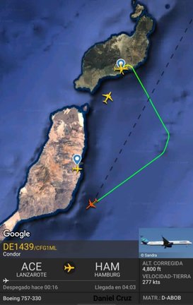 Aterrizaje de emergencia en Fuerteventura
