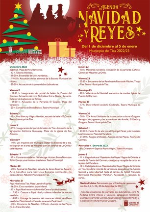 Programa cartel Navidad y Reyes 2022 23