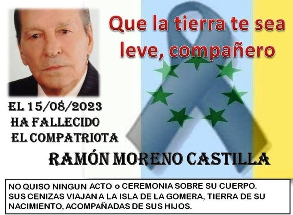 Adiós al Patriota Ramón Moreno