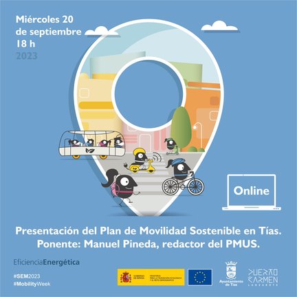 20 sept Presentación Plan Movilidad Sostenible Tías 2023