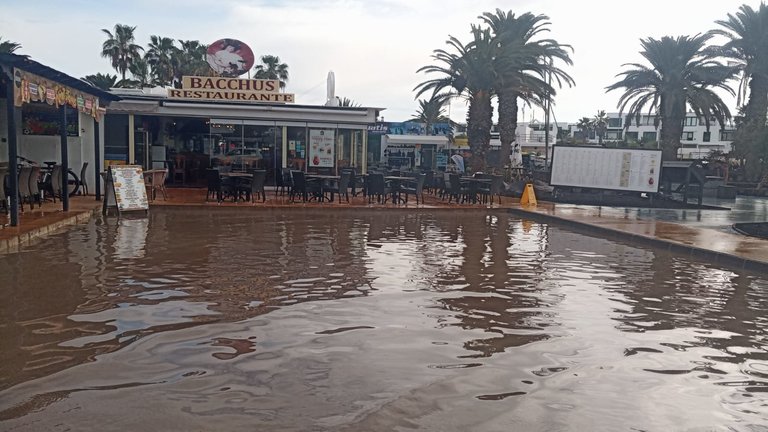 Inundación en Costa Teguise