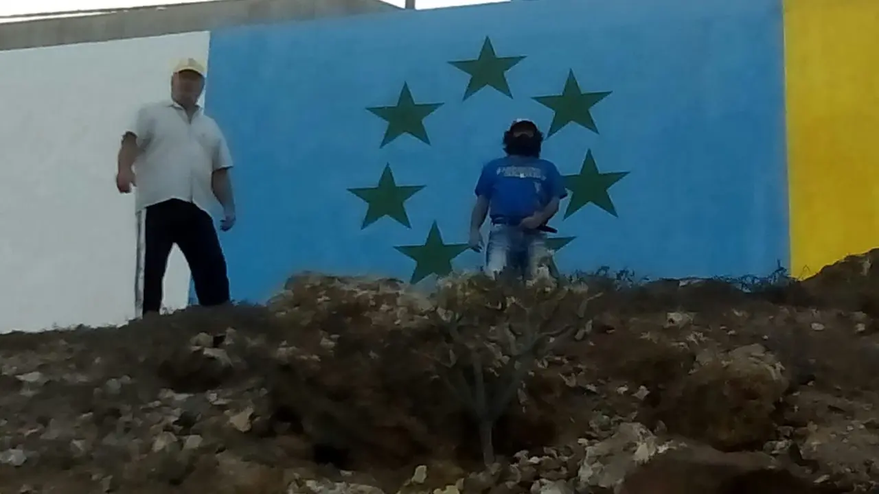 Gran Bandera Canaria en Güime