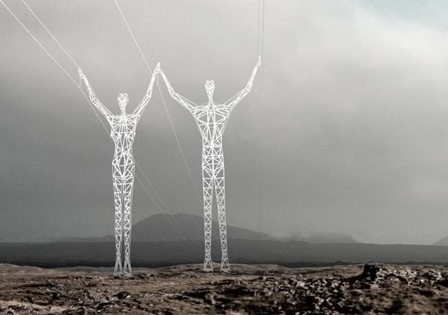 Torres eléctricas de Islandia