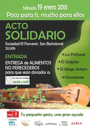 Acto benéfico en San Bartolomé