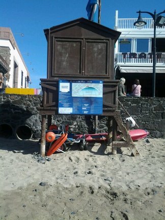 Caseta de socorrista en Playa Blanca