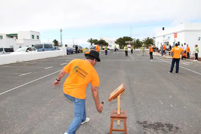 Momento del encuentro final de Pelotamano