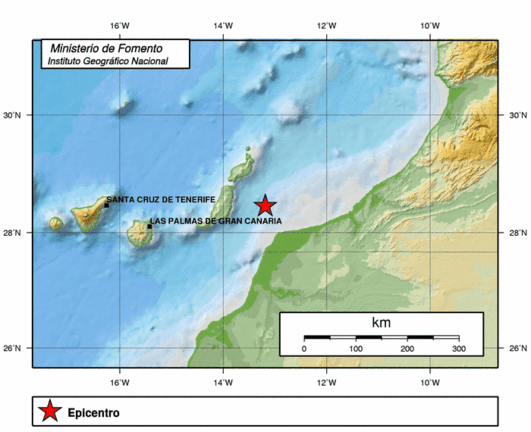 Epicentro del terremoto