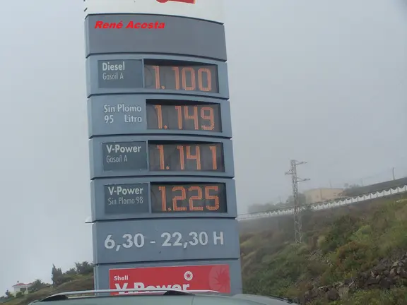 Sube la gasolina en La Palma