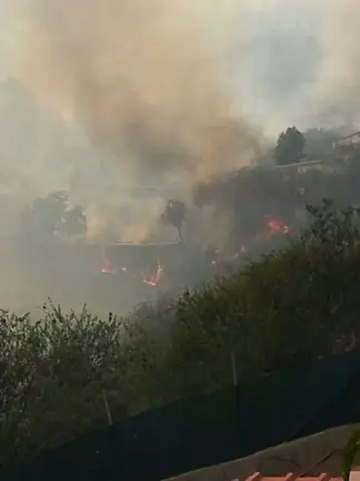 Incendio en la Cumbre grancanaria