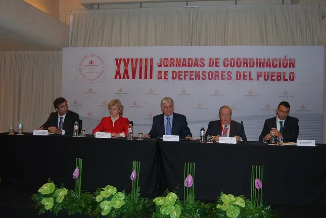 Ponentes en las Jornadas de Coordinación de Defensores del Pueblo