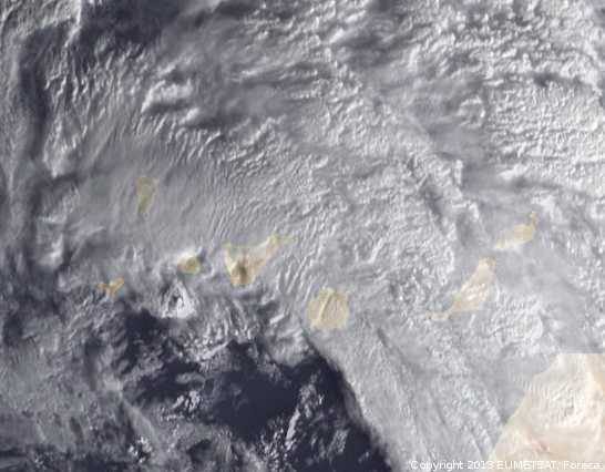 Fuertes lluvias en Canarias
