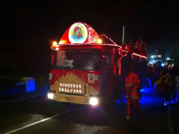 Bomberos en el Carnaval de Haría