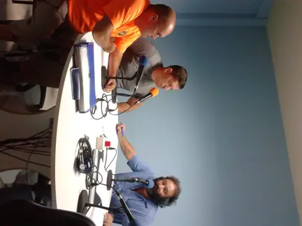 Edmundo García y José Luis de León en "La Hora de la Verdad"