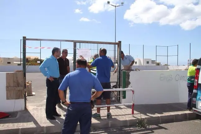 Recuperación de las canchas de Teguise