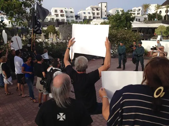 Concentración en Playa Blanca