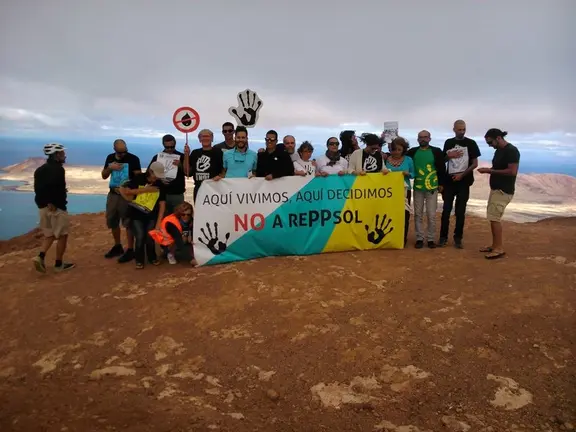 Acto junto al Mirador del Río