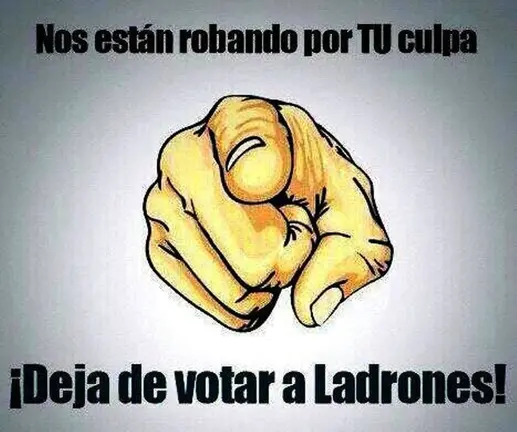 No votes a ladrones