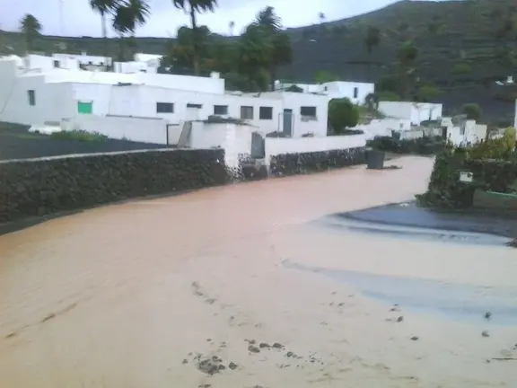 Los barrancos corrieron en Haría