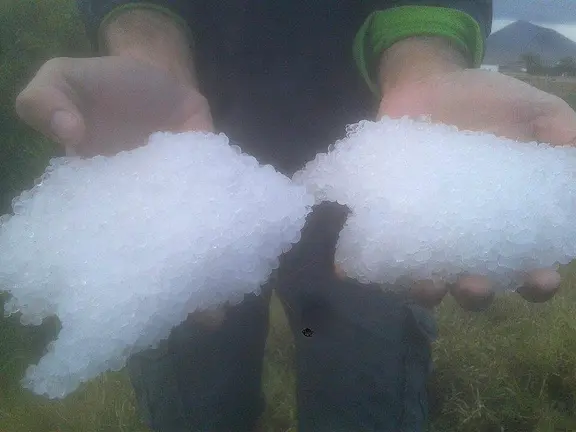 Granizo en Lanzarote2