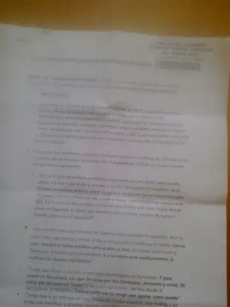 Escrito de Discrepancia cuestionando al Director de Salud