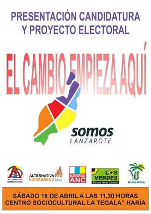 Candidaturas de SOMOS LANZAROTE en Haría