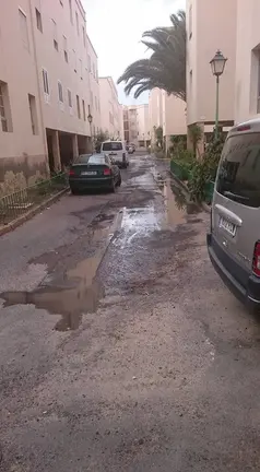 Aguas fecales en Los Alonso