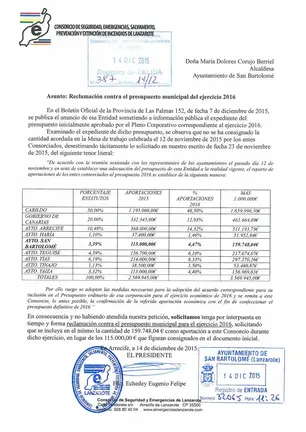 Reclamación