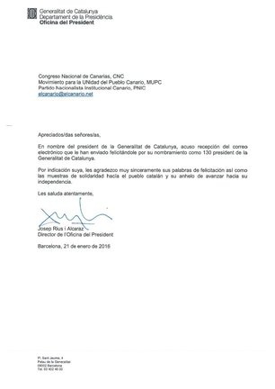 Respuesta de la Generalitat