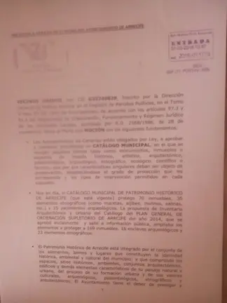 Moción Catálogo Municipal
