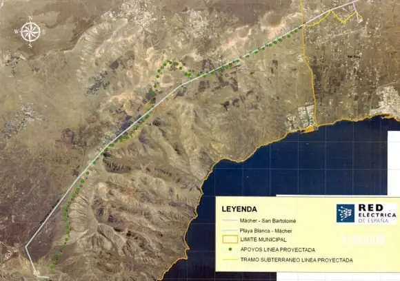 Tendido de la l&iacute;nea el&eacute;ctrica