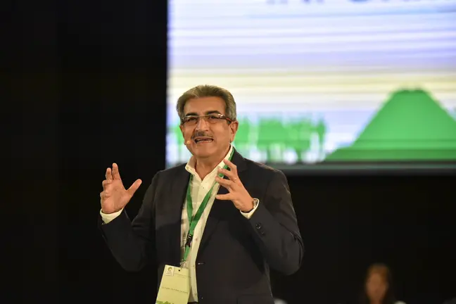 2. Román Rodríguez, durante la presentación del informe de gestión