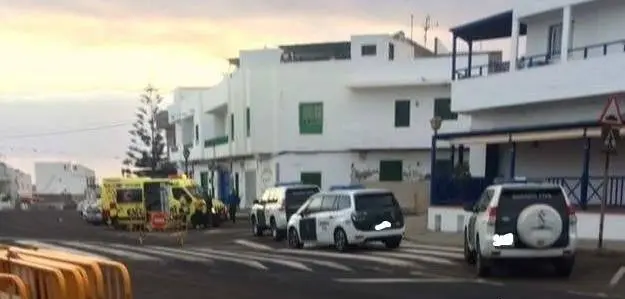 Foto del incidente en La Santa 2