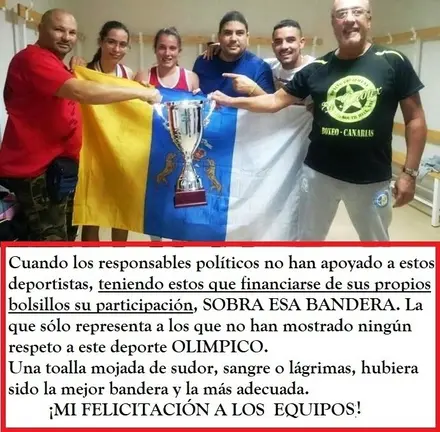 Sobraba esa bandera