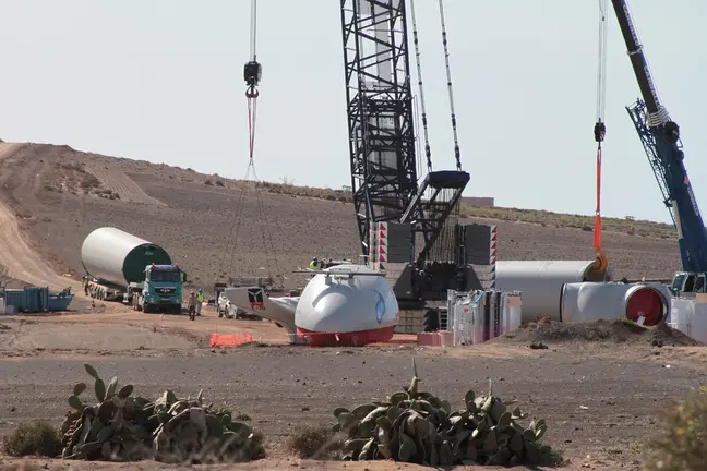 Aerogeneradores del Parque Teguise 1