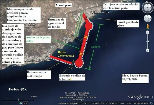 Isla artificial aeropuerto